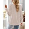 imageBoho Tops for Women V Neck Blouses Flowy Swiss Dot Dressy Casual Lace Womens Long Sleeve Shirts Trendy 2026Oatmeal