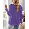 imageBoho Tops for Women V Neck Blouses Flowy Swiss Dot Dressy Casual Lace Womens Long Sleeve Shirts Trendy 2026Purple
