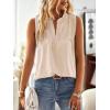 imageFalechay Womens Summer Tops V Neck Blouses for Women Boho Clothing Dressy Casual Flowy Lace Sleeveless Shirts TanktopsApricot