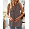 imageFalechay Womens Summer Tops V Neck Blouses for Women Boho Clothing Dressy Casual Flowy Lace Sleeveless Shirts TanktopsDusty Purple
