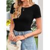 imageFalechay Long Sleeve Shirts for Women Sexy Backless Striped Tops Going Out TShirt Y2K Crop Womens Blouse Boat Neck OutfitAsolid Black