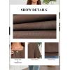 imageFalechay Womens Summer Tops Scoop Neck Ruffle Sleeve Shirts Cute Pleated Front Blouses Dressy Casual 2026Dark Coffee
