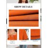 imageFalechay Womens Summer Tops Scoop Neck Ruffle Sleeve Shirts Cute Pleated Front Blouses Dressy Casual 2026Orange