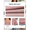 imageFalechay Womens Summer Tops Scoop Neck Ruffle Sleeve Shirts Cute Pleated Front Blouses Dressy Casual 2026Pink