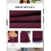 imageFalechay Womens Summer Tops Scoop Neck Ruffle Sleeve Shirts Cute Pleated Front Blouses Dressy Casual 2026Red