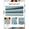 imageFalechay Womens Summer Tops Scoop Neck Ruffle Sleeve Shirts Cute Pleated Front Blouses Dressy Casual 2026Sage Green