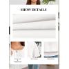 imageFalechay Womens Summer Tops Scoop Neck Ruffle Sleeve Shirts Cute Pleated Front Blouses Dressy Casual 2026White