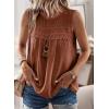 imageFalechay Womens Summer Tops Boho Shirts Crewneck Sleeveless Tank Tops Flowy Lace Hem Casual Blouses Clothing Trendy 2026Orange