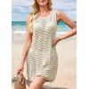 imageFalechay Beach Cover Ups for Women Bathing Suit Cover Up Crochet Swimsuit Bikini Coverup 2025 Summer Sleeveless DressesApricot