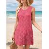 imageFalechay Beach Cover Ups for Women Bathing Suit Cover Up Crochet Swimsuit Bikini Coverup 2025 Summer Sleeveless DressesHot Pink