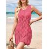 imageFalechay Beach Cover Ups for Women Bathing Suit Cover Up Crochet Swimsuit Bikini Coverup 2025 Summer Sleeveless DressesHot Pink