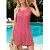 imageFalechay Beach Cover Ups for Women Bathing Suit Cover Up Crochet Swimsuit Bikini Coverup 2025 Summer Sleeveless DressesHot Pink