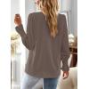 imageFalechay Boho Tops for Women V Neck Blouses Flowy Swiss Dot Dressy Casual Lace Womens Long Sleeve Shirts Trendy 2026Dusty Purple