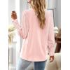imageFalechay Boho Tops for Women V Neck Blouses Flowy Swiss Dot Dressy Casual Lace Womens Long Sleeve Shirts Trendy 2026Light Pink