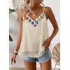 image:imageFalechay Womens Tank Tops Flowy Sleeveless Summer Boho Tank Top for Women V Neck Spaghetti Casual Strap Lace Camisole ShirtsApricot