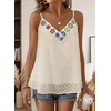 image:imageFalechay Womens Tank Tops Flowy Sleeveless Summer Boho Tank Top for Women V Neck Spaghetti Casual Strap Lace Camisole ShirtsApricot1