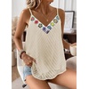 image:imageFalechay Womens Tank Tops Flowy Sleeveless Summer Boho Tank Top for Women V Neck Spaghetti Casual Strap Lace Camisole ShirtsApricot1