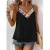 image:imageFalechay Womens Tank Tops Flowy Sleeveless Summer Boho Tank Top for Women V Neck Spaghetti Casual Strap Lace Camisole ShirtsBlack
