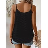 image:imageFalechay Womens Tank Tops Flowy Sleeveless Summer Boho Tank Top for Women V Neck Spaghetti Casual Strap Lace Camisole ShirtsBlack