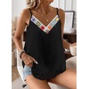 image:imageFalechay Womens Tank Tops Flowy Sleeveless Summer Boho Tank Top for Women V Neck Spaghetti Casual Strap Lace Camisole ShirtsBlack1