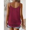 image:imageFalechay Womens Tank Tops Flowy Sleeveless Summer Boho Tank Top for Women V Neck Spaghetti Casual Strap Lace Camisole ShirtsBurgundy