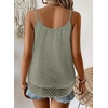 image:imageFalechay Womens Tank Tops Flowy Sleeveless Summer Boho Tank Top for Women V Neck Spaghetti Casual Strap Lace Camisole ShirtsLight Green