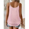 image:imageFalechay Womens Tank Tops Flowy Sleeveless Summer Boho Tank Top for Women V Neck Spaghetti Casual Strap Lace Camisole ShirtsLight Pink