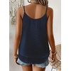 image:imageFalechay Womens Tank Tops Flowy Sleeveless Summer Boho Tank Top for Women V Neck Spaghetti Casual Strap Lace Camisole ShirtsNavy Blue