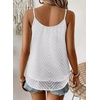 image:imageFalechay Womens Tank Tops Flowy Sleeveless Summer Boho Tank Top for Women V Neck Spaghetti Casual Strap Lace Camisole ShirtsWhite